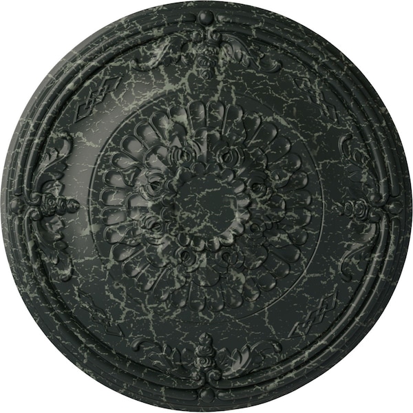 Ekena Millwork Athens Ceiling Medallion (Fits Canopies up to 3 5/8"), 26 1/4"OD x 3 1/4"P, Painted Turtle Crackle CM27ATPTC - main